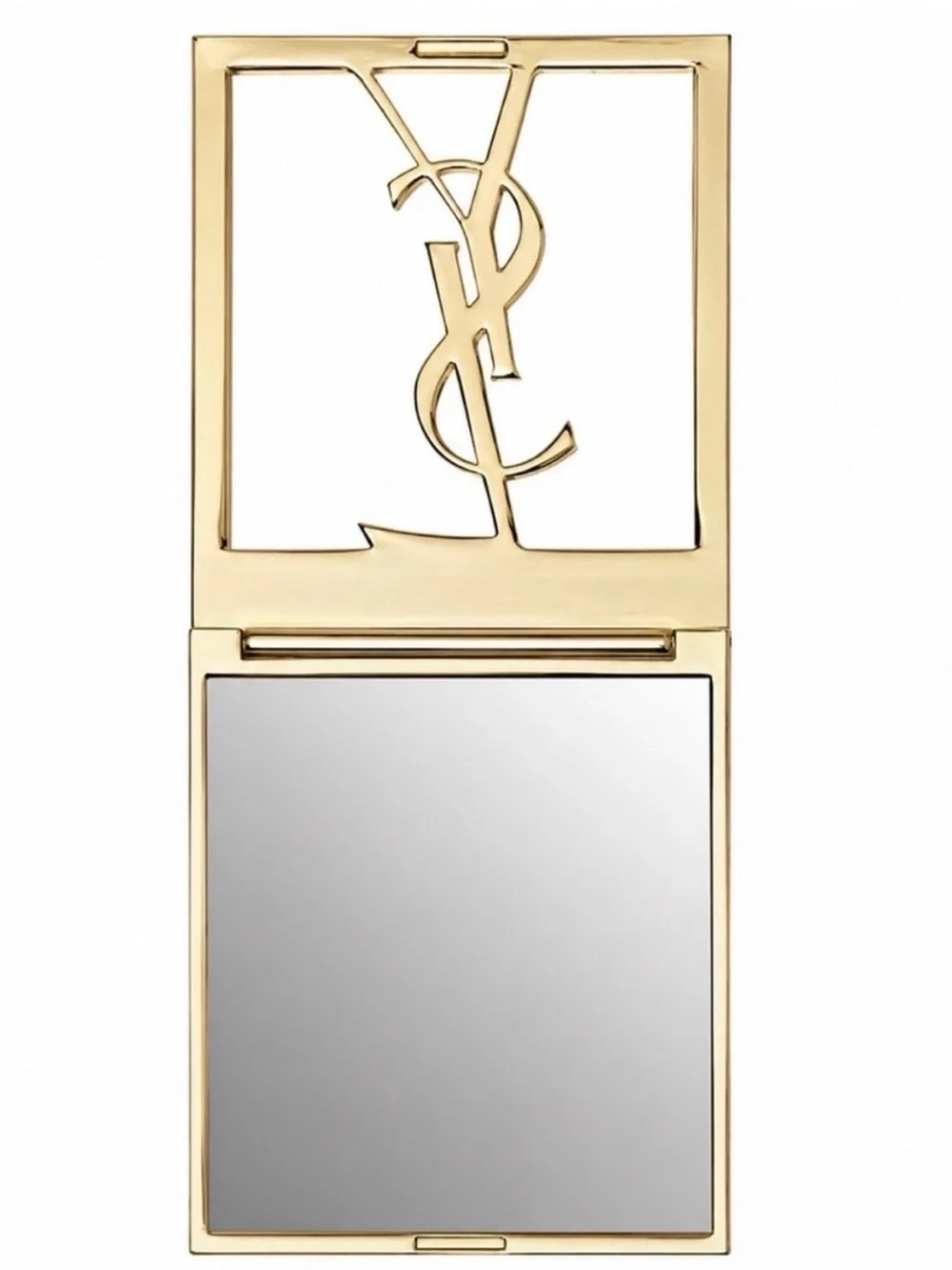 YSL Gold Compact Mirror & Valentino Pencil Sharpener Beauty Accessory Set